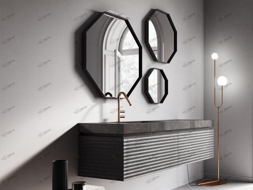 Ideagroup Тумба под умывальник с зеркалом Dolcevita by aqua sun-id-1451386