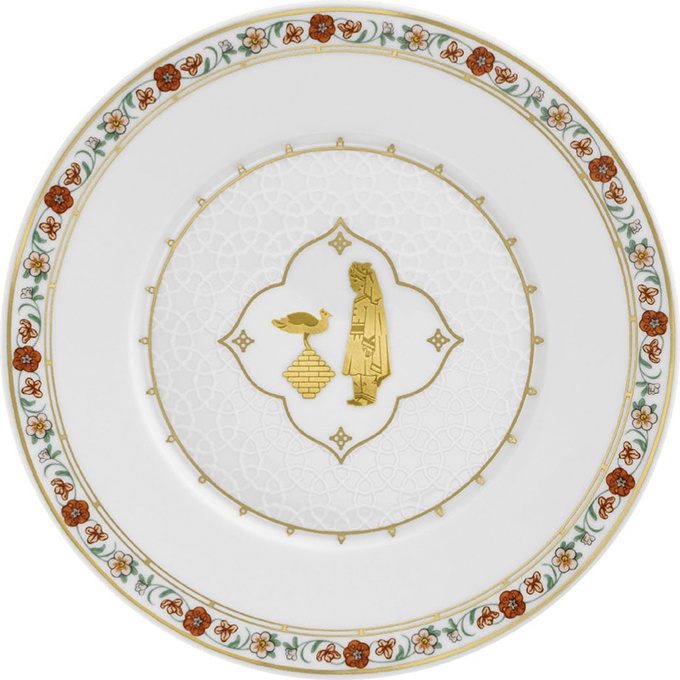 10544000 Furstenberg Тарелка десертная Furstenberg "Раджастан, Павлин Махараджи" 16см Фарфор 