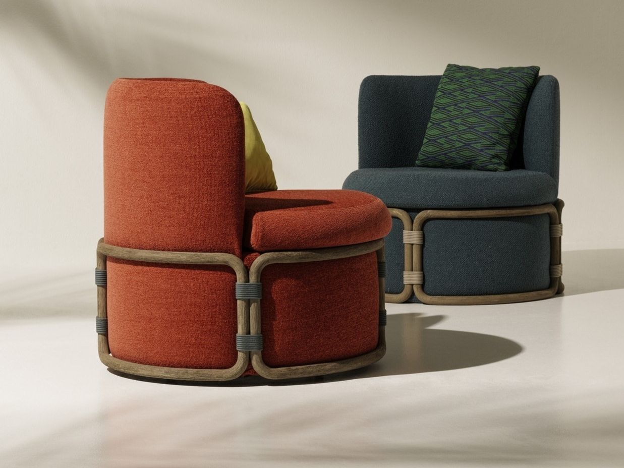 Ткань сад стул Ethimo Rotin ARCH-00107998 - Вид №3