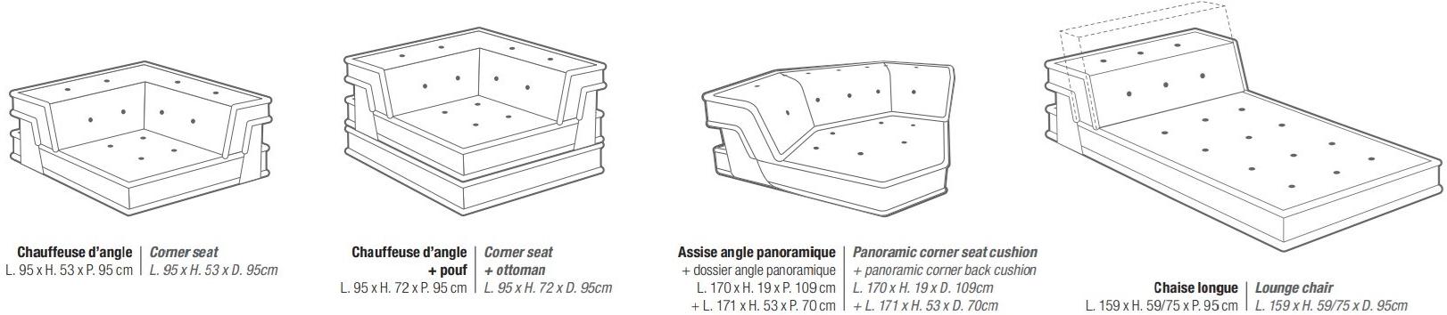 Roche Bobois Модульный регулируемый диван Mah jong sun-id-1470857 - Вид №5