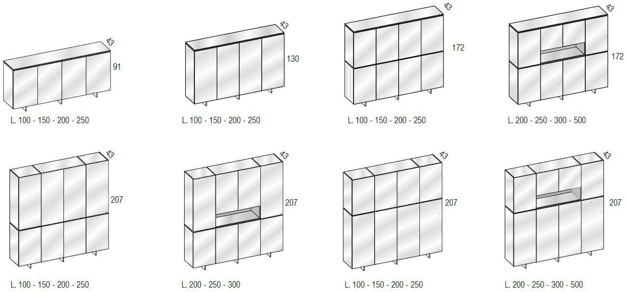 Archiutti Книжный шкаф офисный из дерева Ar.tu sun-id-1489556 - Вид №4