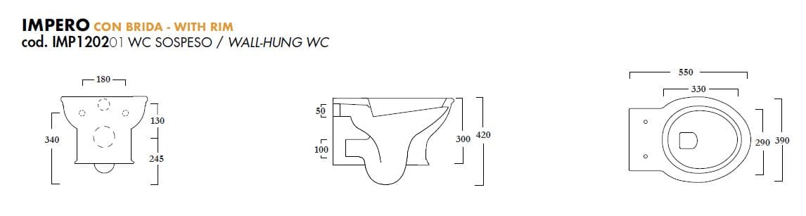 Подвесной туалет в витрине Olympia Ceramica Империя ARCH-00054300 - Вид №2