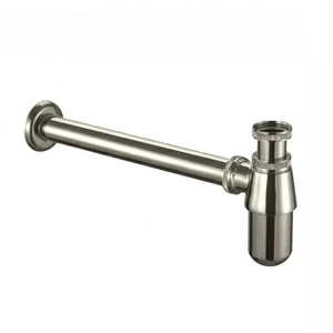 Сифон для раковины с удлиненным выводом в стену Arcade Wastes никель