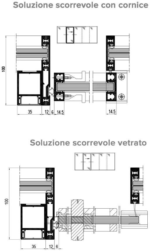 METRA Стеклянная передвижная стена для офиса sun-id-1384366 - Вид №4