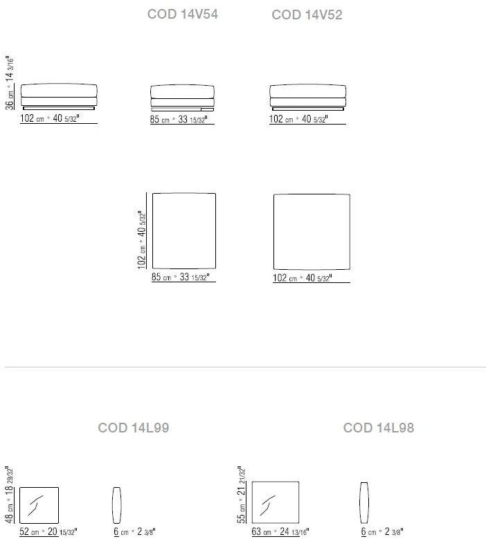 Flexform Модульный тканевый диван Cestone sun-id-1396575 - Вид №13