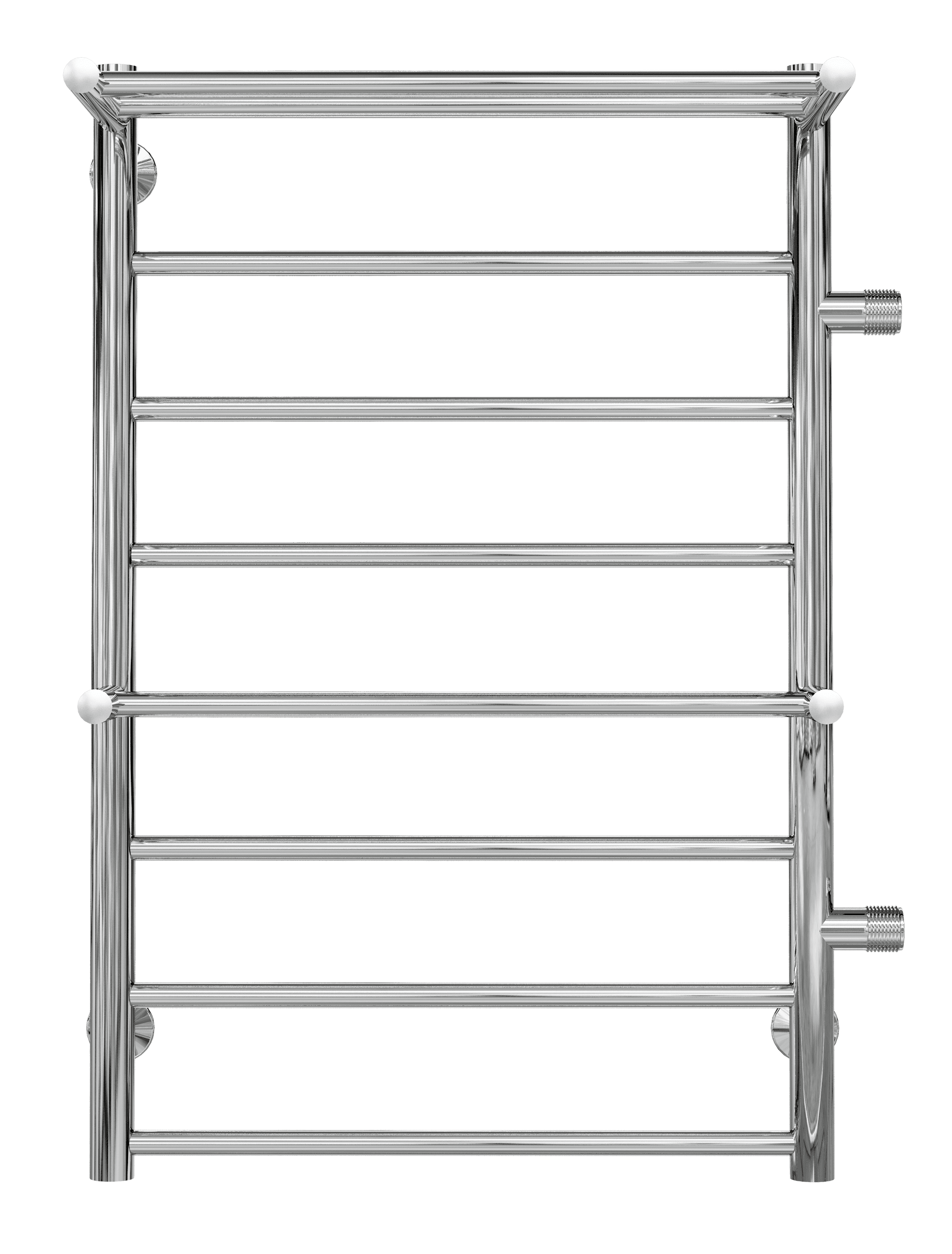 4620768888809 ЭКОНОМ Анкона с полкой П8 500х801 б/п 500 Полотенцесушитель TERMINUS RAL 9005 матовый - Вид №1