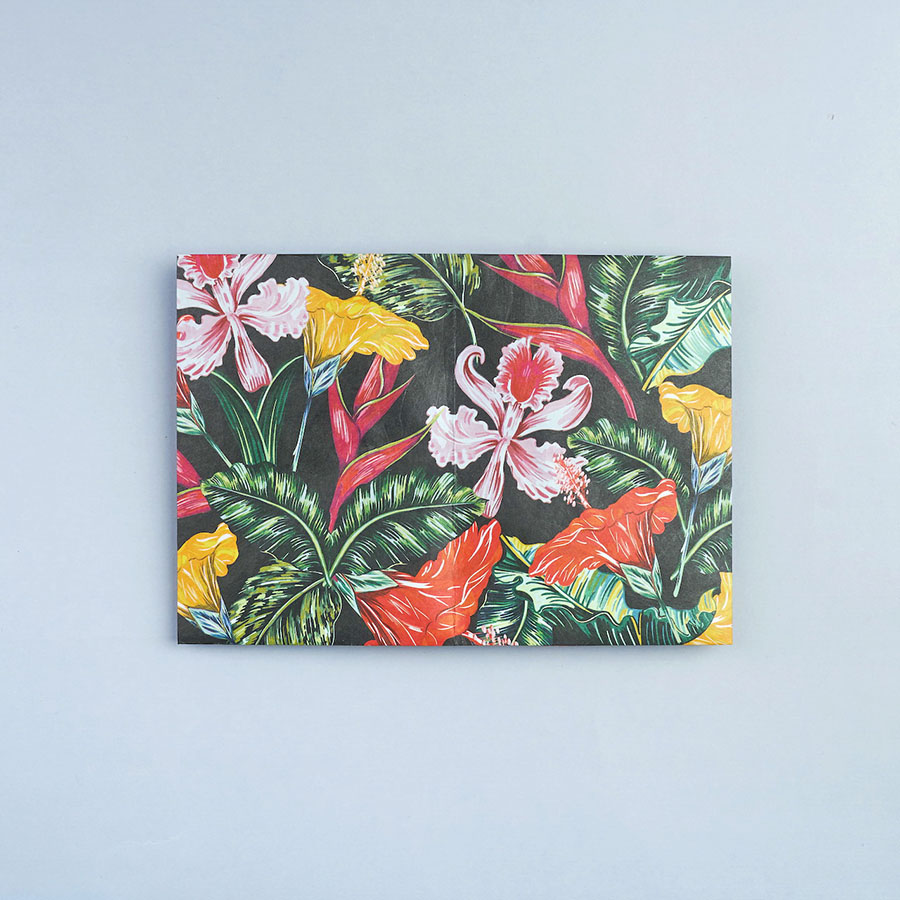 NС-026 Обложка на паспорт new tropic, цветы New wallet  - Вид №1