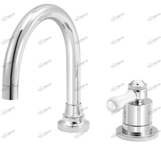 rvb Смеситель для умывальника, однорычажный, на 2 отверстия 1935 limoges 4535.--.46