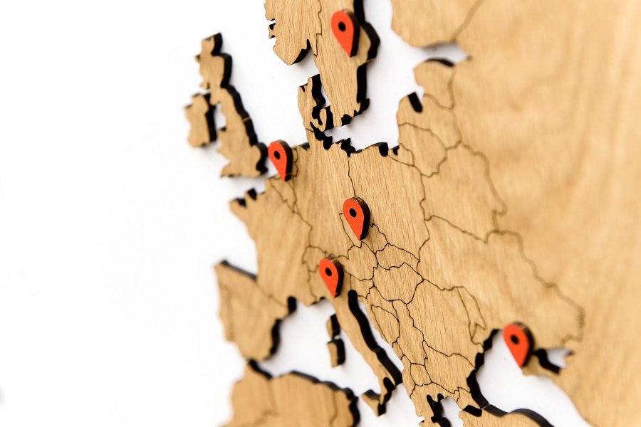 1801 Карта-пазл wall decoration exclusive, 130х78 см, европейский дуб Mimi  - Вид №9