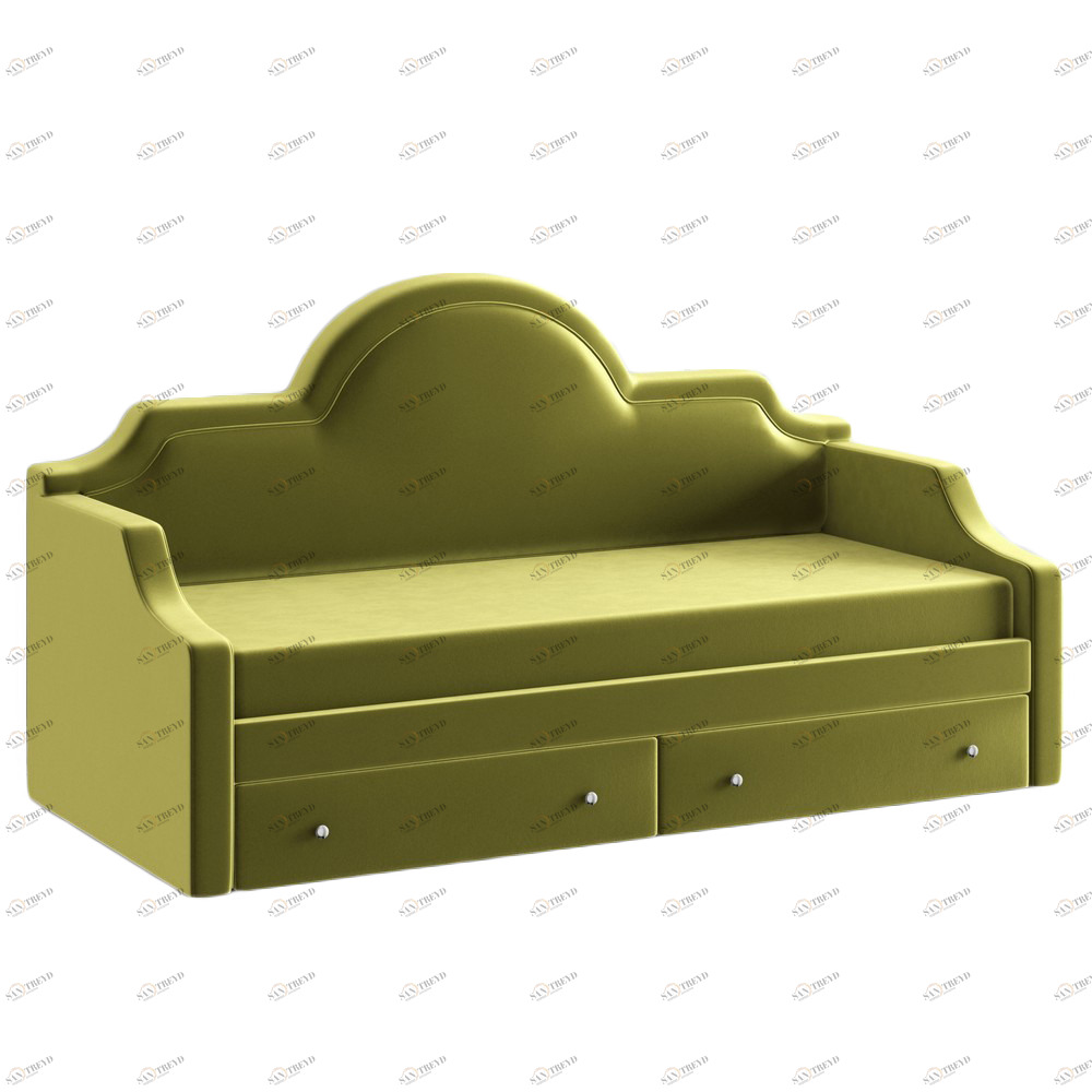 Диван-кровать детский с 2 выдвижными ящиками 90х190 см зеленый DayBed KREIND DAYBED 00-3879975 Зеленый Santreyd 
