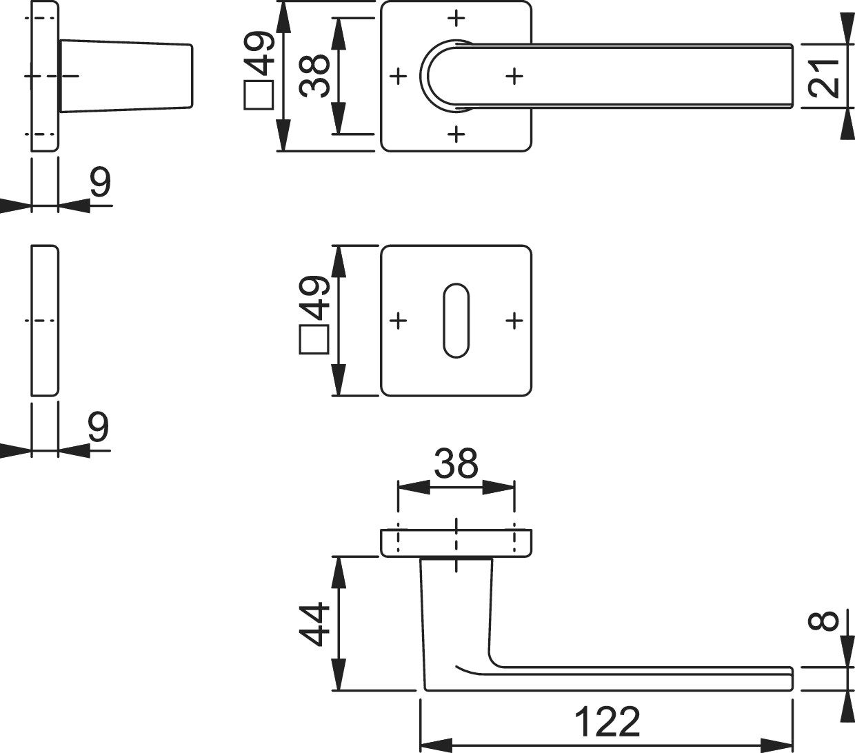 Латунная ручка HOPPE Лос-Анджелес ARCH-00124178 - Вид №3