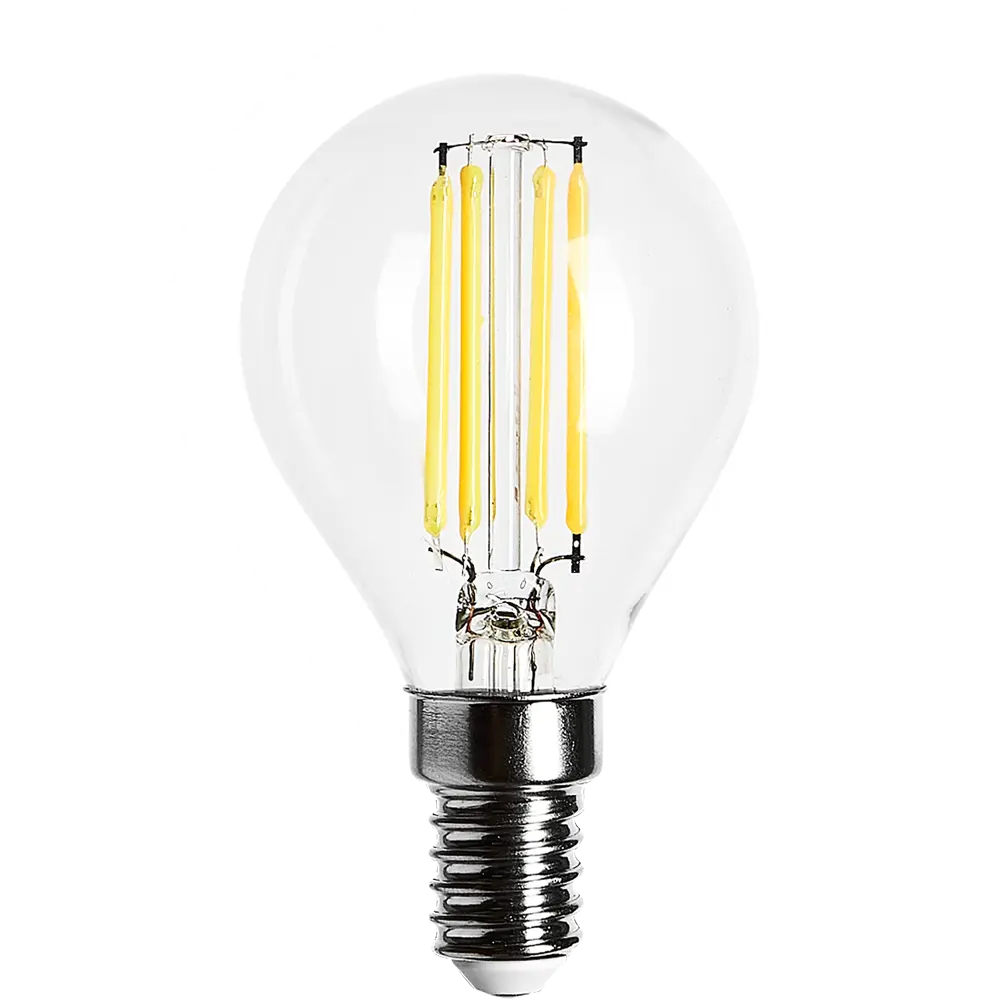 Лампа светодиодная Osram E14 220 В 5 Вт шар 660 лм тёплый белый свет 82057140 STLM-2063182  - Вид №1