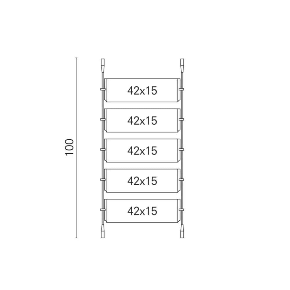 Настраиваемый крытый стальной знак знак STUDIO T Teknoline ARCH-00137969 - Вид №2