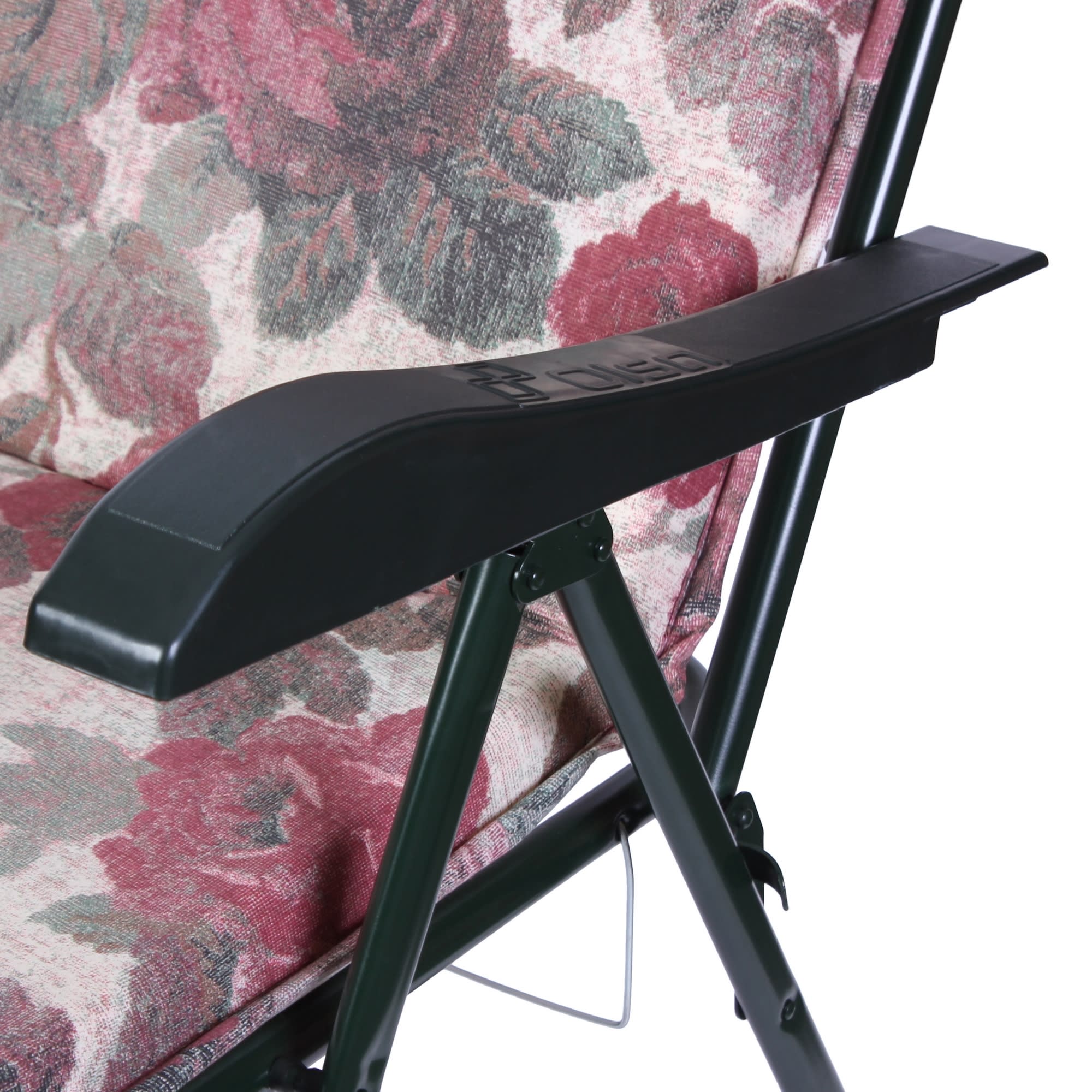 81956502 Кресло-шезлонг Турин 108x65x111 см металл розовый/ зеленый с принтом Santreyd  - Вид №2