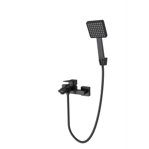 89398608 Смеситель для ванны Iddis BREBL00i02 однорычажный с лейкой и шлангом цвет черный