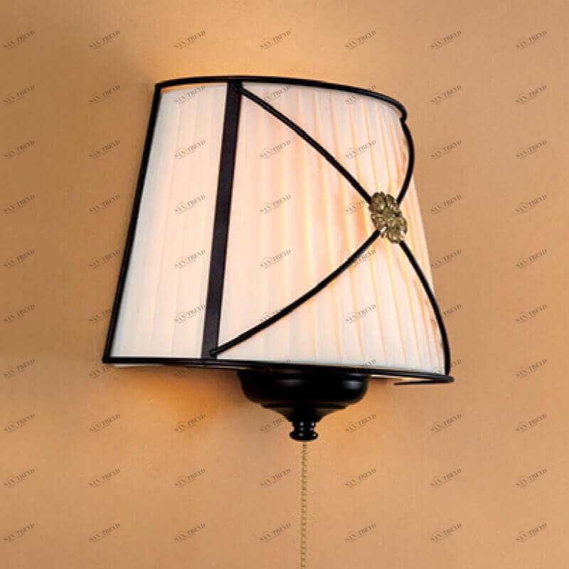 Бра металлическое с абажуром кремовое "Дрезден" CL409321 CITILUX ДРЕЗДЕН ЧЕРНЫЙ 00-3930922 Бежевый 