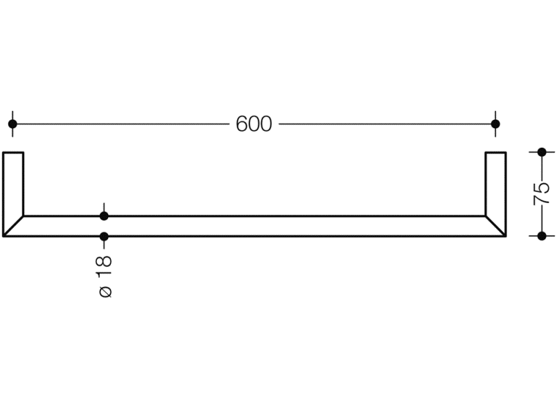 162.30.200XA держатель для банного полотенца HEWI System 900 - Вид №5