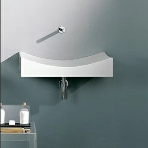 8038 Подвесная раковина настенная овальная Scarabeo Ceramiche  белая