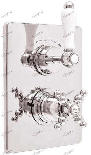 Rubinetteria Giulini Смеситель для душа с термостатом на 2 отверстия Harmony - harmony crystal 8212pr