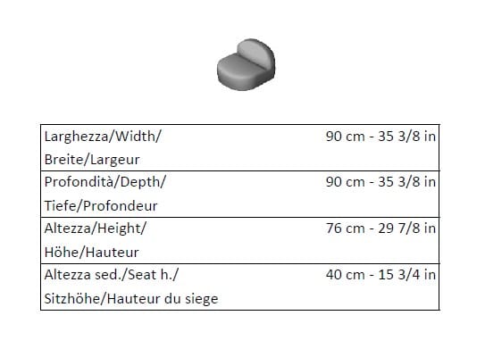 Тканевое кресло La Cividina гость ARCH-00070019 - Вид №3