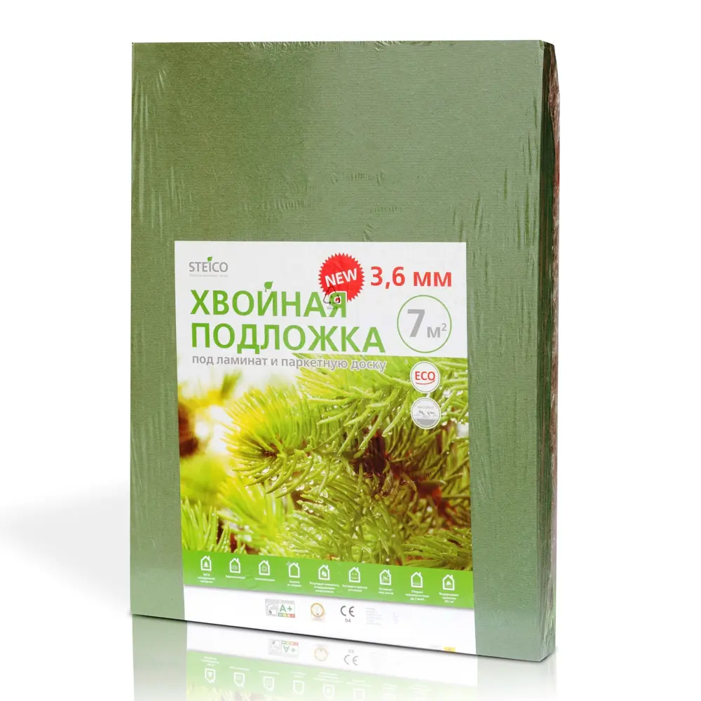 Подложка хвойная под напольные покрытия, 3,6 мм 14229615 STLM-2090605 Santreyd  - Вид №3