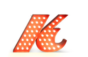 CIST129 Настольная лампа в детскую Буква К