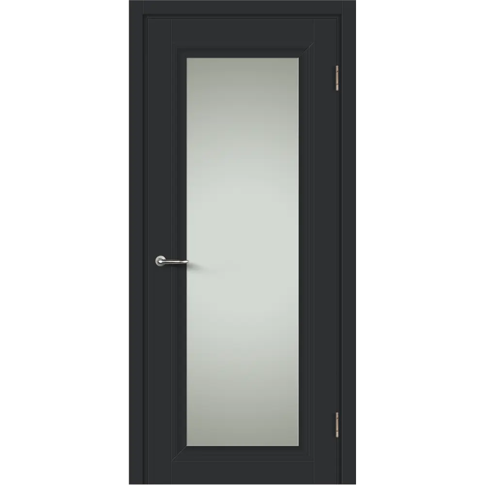 Комплект двери Нобиле со стеклом 70x200 см Hardflex цвет антрацит без доборов 89430306 STLM-2091893 МАРИО РИОЛИ 