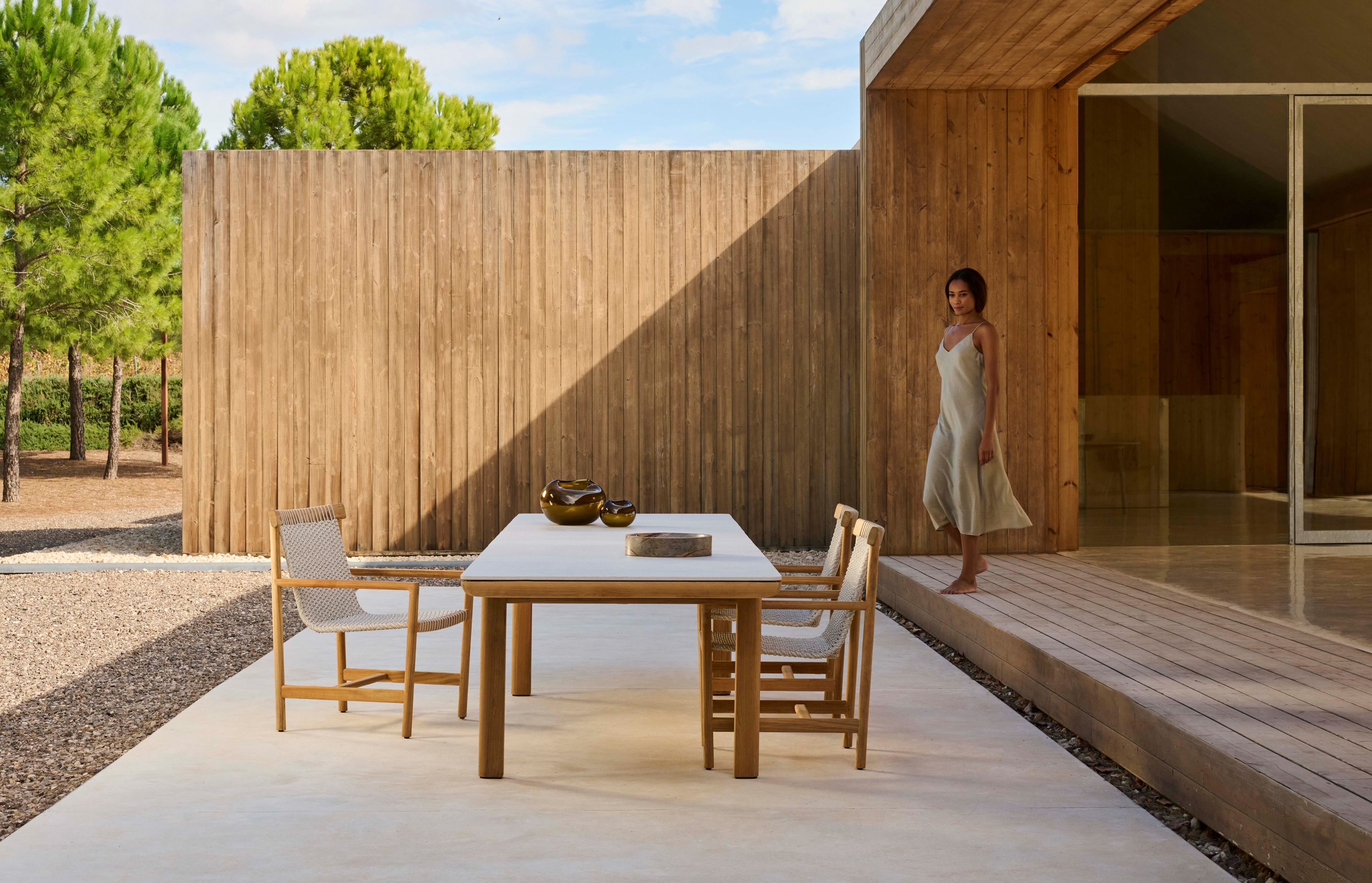 Стул для сада из тикового дерева с подлокотниками TRIBÙ Amanu ARCH-00135515 - Вид №9