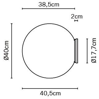 Fabbian Настенный светильник / потолочный светильник из дутого стекла Lumi sfera sun-id-1492650 - Вид №11