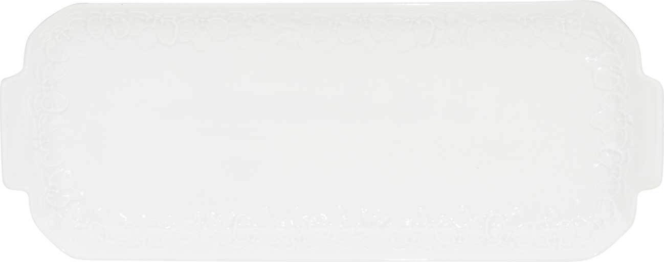 10562098 Haviland Блюдо прямоугольное 39см "Фиджи, бриллиант" (глянцевый) Фарфор 