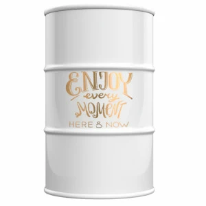 Бочка металлическая декоративная Enjoy M STARBARREL  043815 Белый