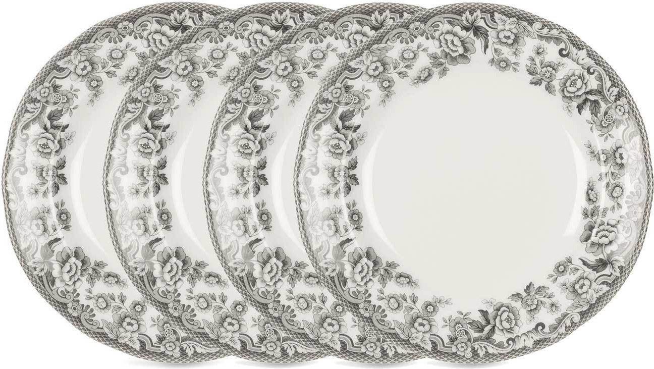 10573477 Spode Набор из 4 тарелок закусочных 20см "Деламер, сельские мотивы" Фаянс 