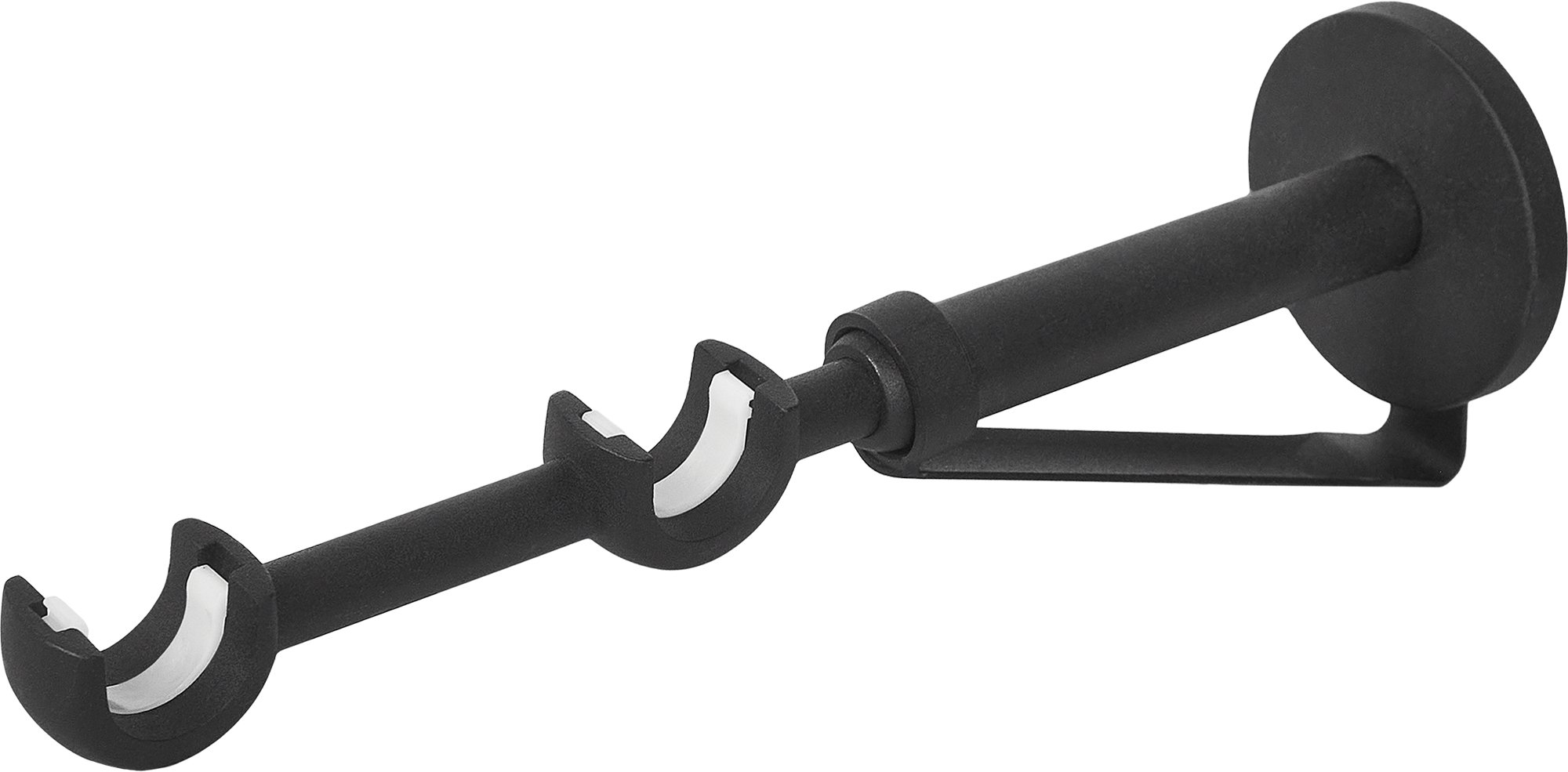 Держатель двухрядный телескопический INSPIRE черный металлический 85186800 STLM-0059679