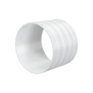 Соединитель вентиляционный Era SK D125 мм пластик цвет белый