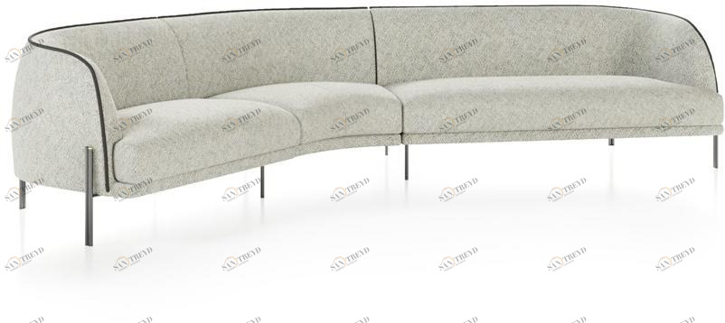 Liu Jo Living Collection Модульный тканевый диван Ceci est un caillou Cl1