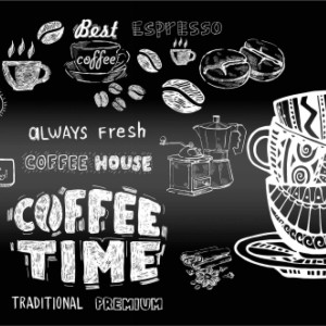 Кухонный фартук АБС Stella Light Кофе time 600*3000*0,75мм STSR-1011