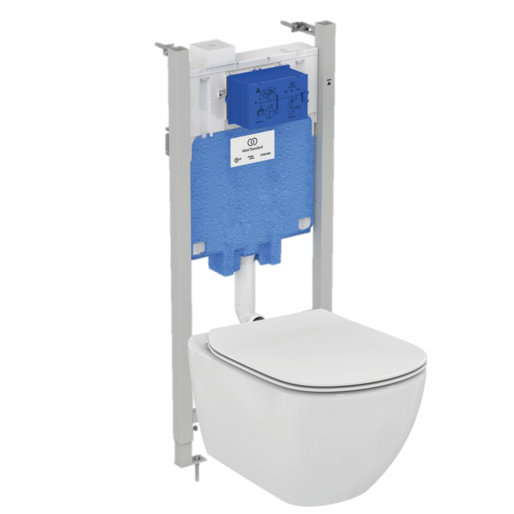 RT007902 3 в 1 Промо-комплект 2,0 с инсталляцией PROSYS 2,0 R046367, унитазом TESI AquaBlade® T007901 с сидением и крышкой T352701 Ideal Standard 