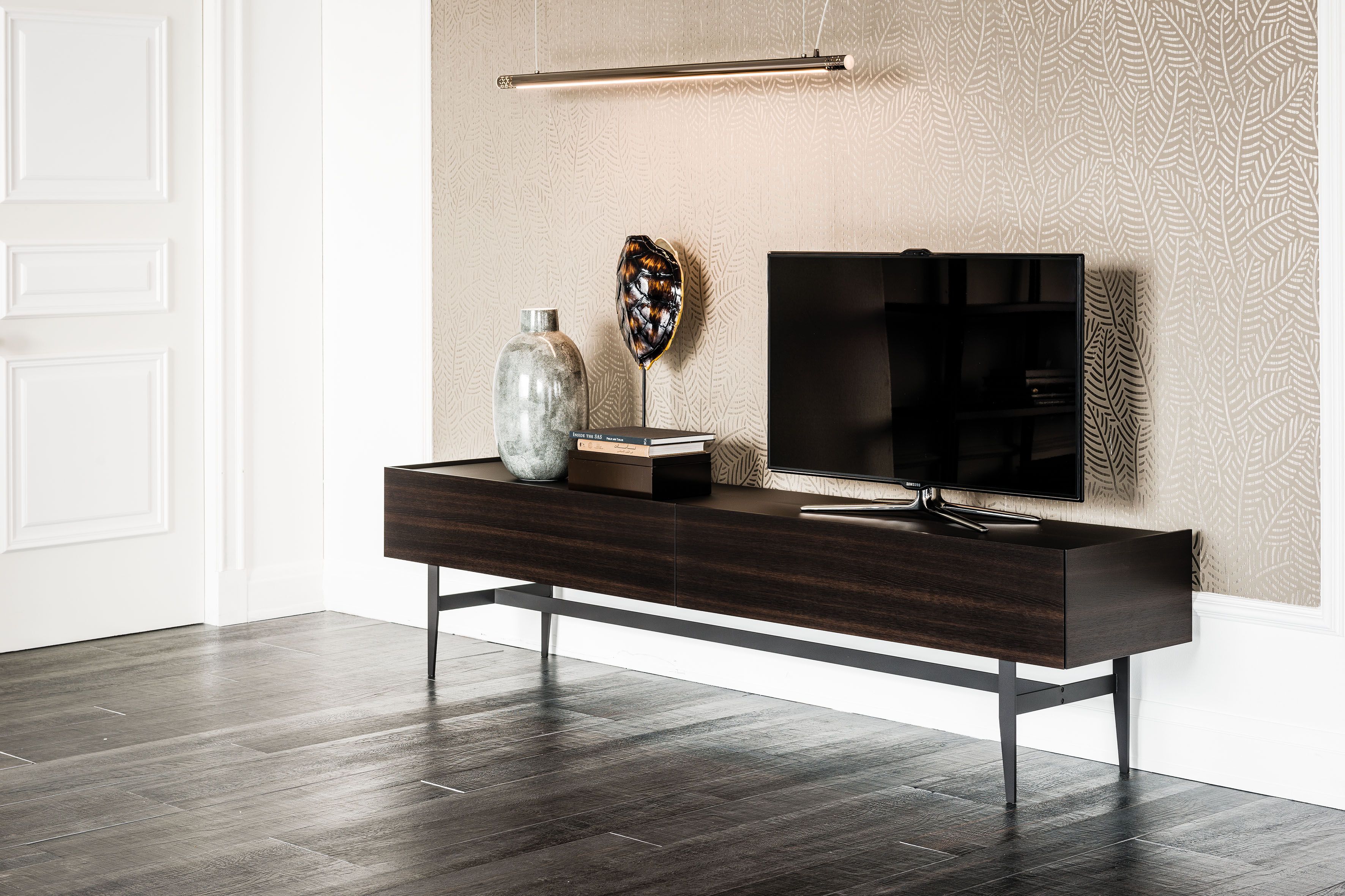 Шкаф для телевизора из орехового дерева с ящиками Cattelan italia Horizon ARCH-00121358