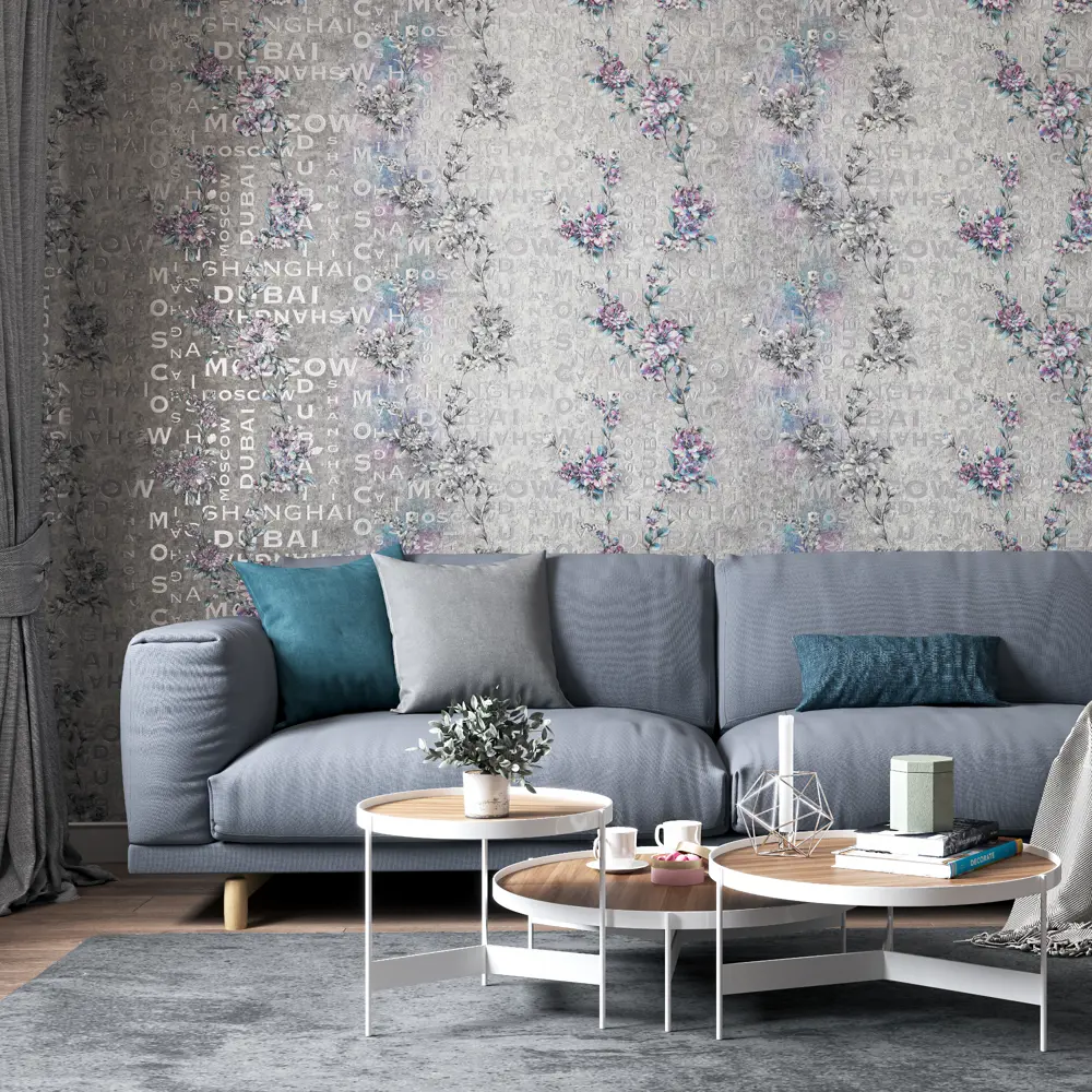 Обои флизелиновые Palitra Family Romantis серые 1.06 м FM71681-44 STLM-2138539 - Вид №2