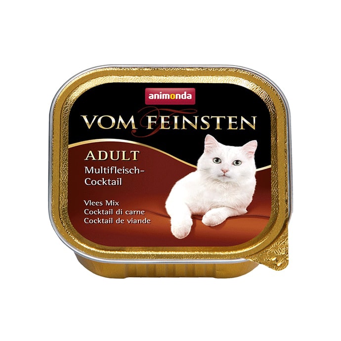 ПР0004557 Корм для кошек Vom Feinsten Adult коктейль из разных сортов мяса конс. 100г Animonda 