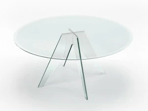 Glas Italia Круглый хрустальный стол