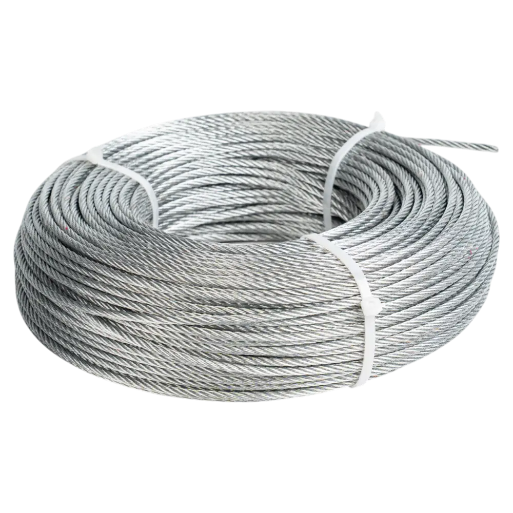 Стальной трос Tech-Krep оцинкованный 4 мм для надежного крепления и подъема 89391077 STLM-1566370 - Вид №1