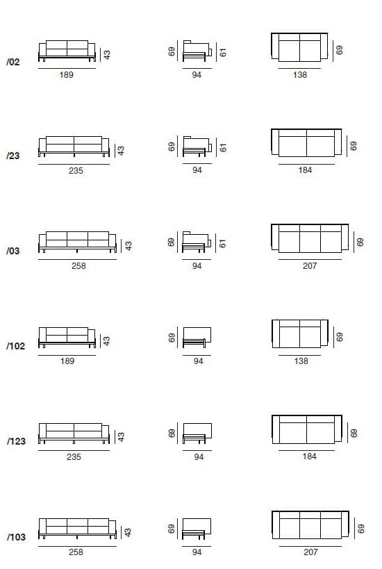 4-местный кожаный диван de Sede DS-22 ARCH-00110644 - Вид №3
