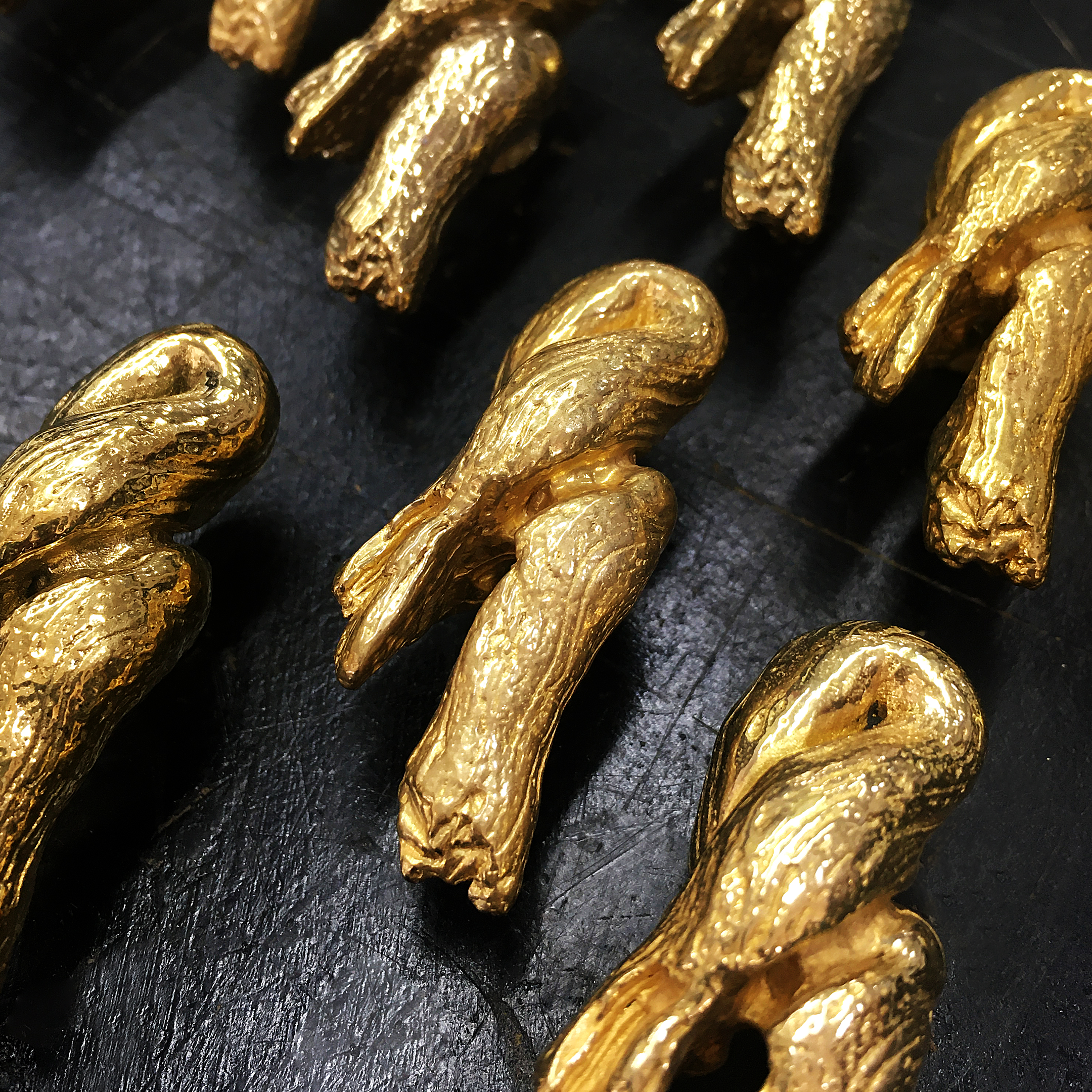 EA1037 PullCast Ручка ящика KNOT Состаренная латунь  - Вид №3