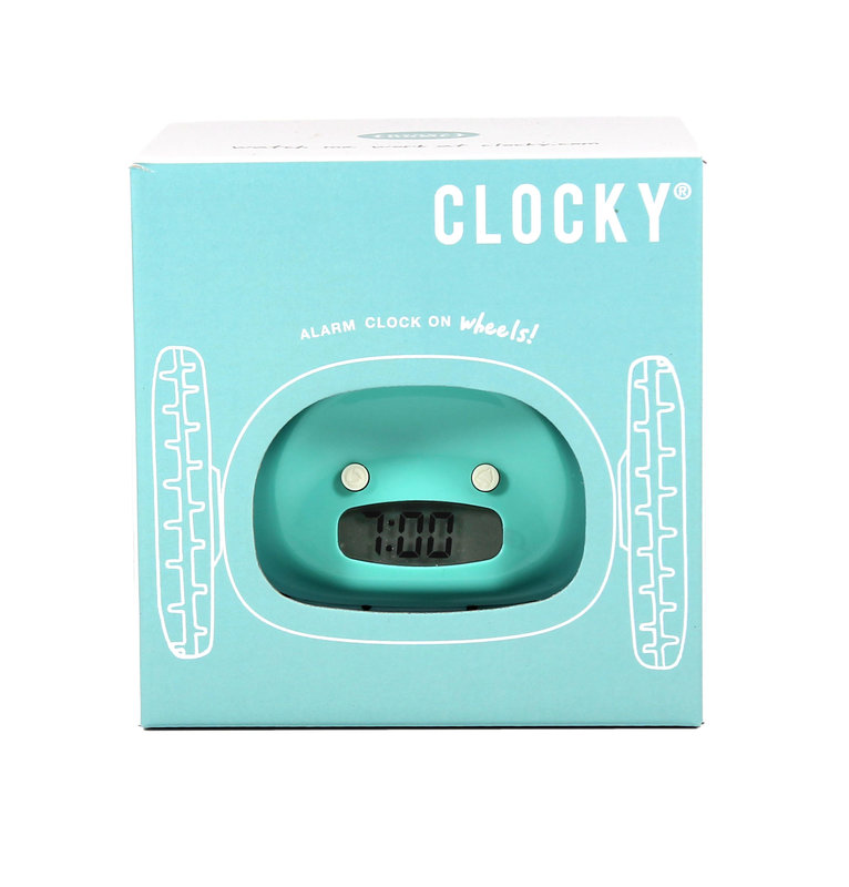 Будильник с сюрпризом Clocky бирюзовый SUCK UK SKCLOCKY2 - Вид №7