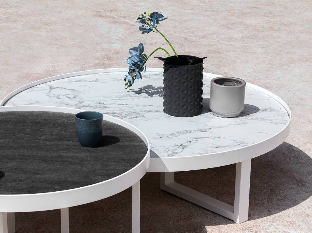 HPL круглый низкий садовый журнальный столик MAMAGREEN Munia ARCH-00102498 - Вид №1