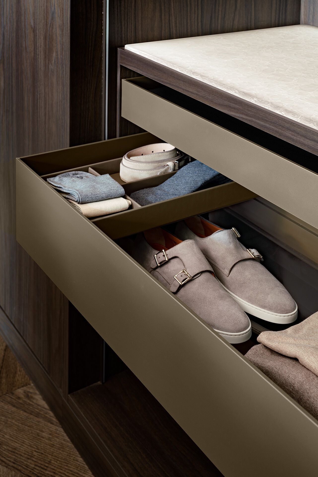 Модульная гардеробная со встроенным освещением Kolenik ARCH-00145420 - Вид №1