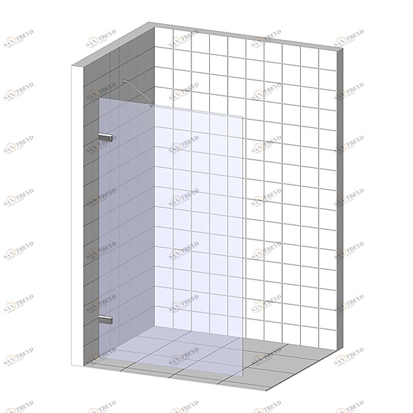 Душевая перегородка в нишу 60x200 GK-861NA стекло прозрачное 6 мм GUTEWETTER TREND DOOR 60X200GK861NA