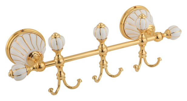 Планка с тремя крючками MIGLIORE Olivia ML.OLV-60.639, 30 см ML.OLV-60.639.BI.CR - Вид №3