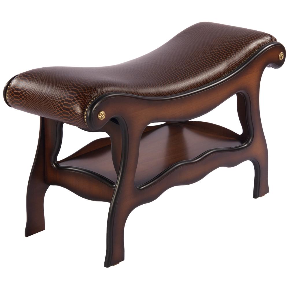 11139 Скамья Сорренто 2 Орех Рептилия Браун BOGACHO 4627138218334